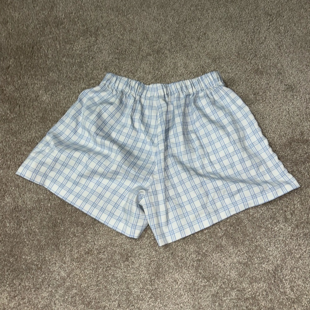 Blue Plaid Women's Shorts